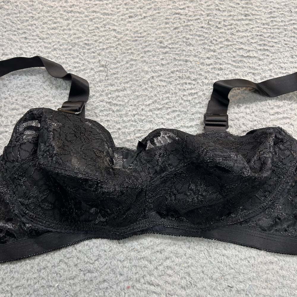 VTG Norvell Bra 34H Full Coverage 574  Soft Cup Cone Floral Lace NWOT NOS
